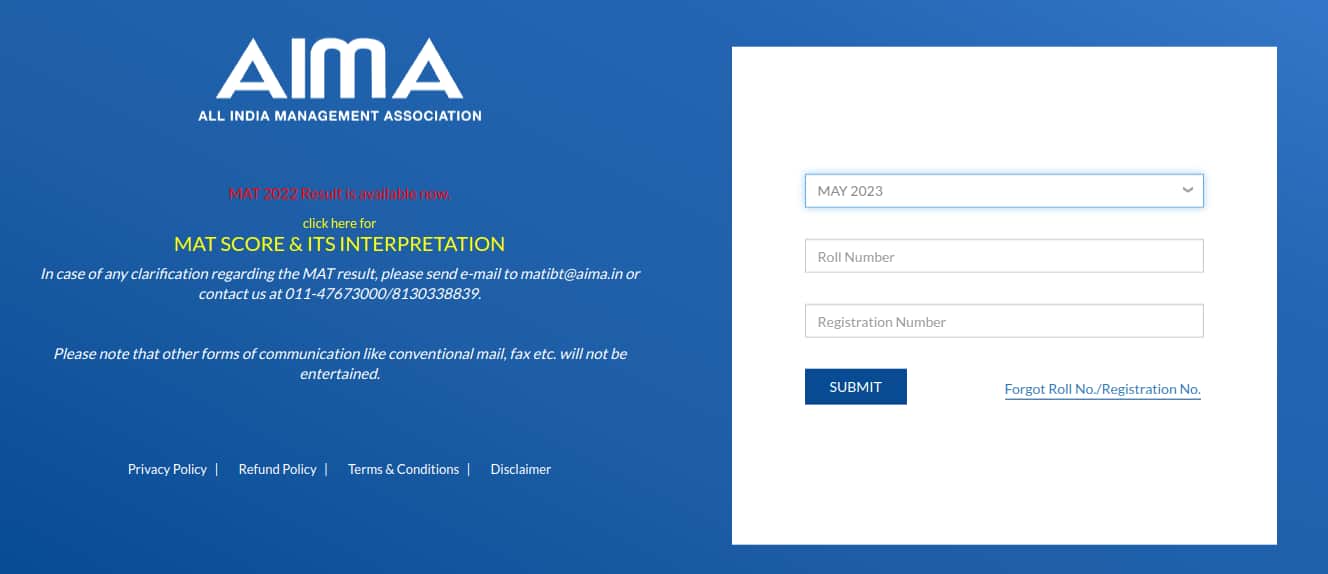 MAT Result 2024, AIMA MAT Results for PBT/CBT/IBT, Download Scorecard